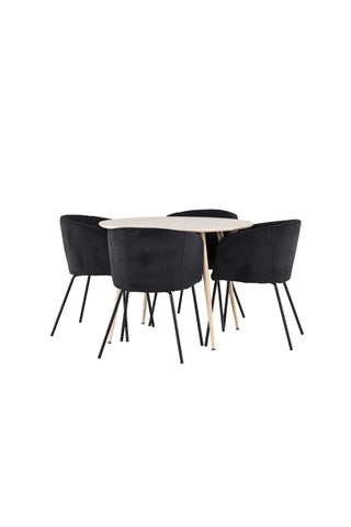 Plaza Dining Table with Berit Dining Chair