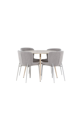 Plaza Dining Table with Modesto Dining Chair