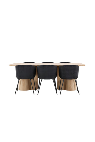 Olivia Dining Table with Berit Dining Chair