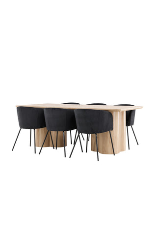 Olivia Dining Table with Berit Dining Chair