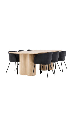 Olivia Dining Table with Berit Dining Chair