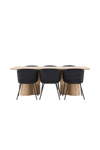 Olivia Dining Table with Berit Dining Chair