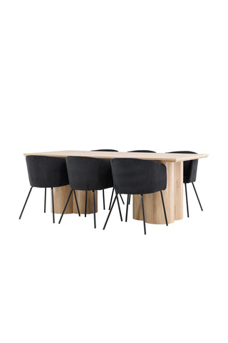 Olivia Dining Table with Berit Dining Chair