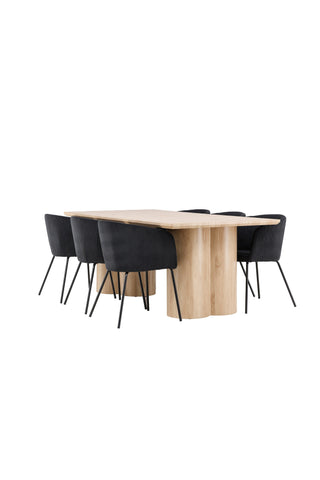 Olivia Dining Table with Berit Dining Chair