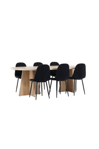 Bootcut Dining Table with Polar Dining Chair