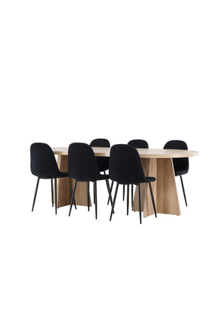 Bootcut Dining Table with Polar Dining Chair