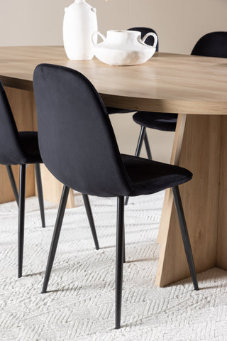 Bootcut Dining Table with Polar Dining Chair