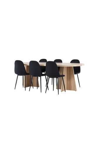 Bootcut Dining Table with Polar Dining Chair