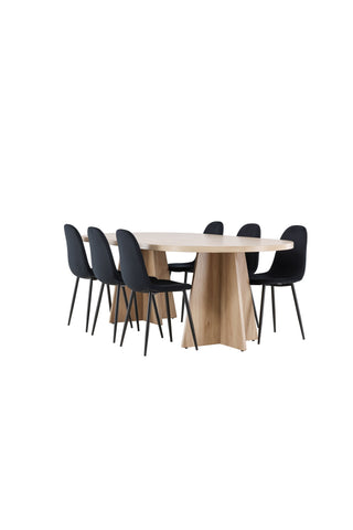 Bootcut Dining Table with Polar Dining Chair