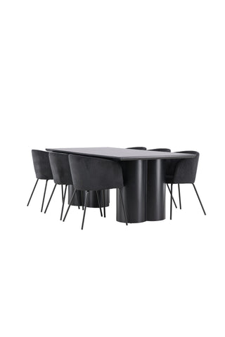 Olivia Dining Table with Berit Dining Chair