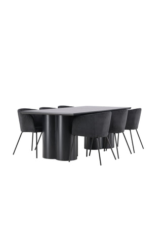 Olivia Dining Table with Berit Dining Chair