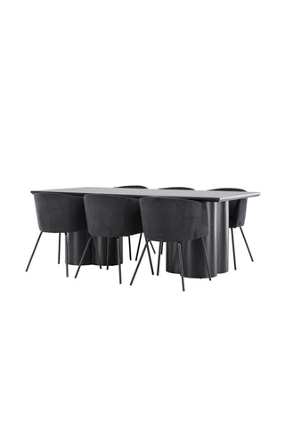 Olivia Dining Table with Berit Dining Chair