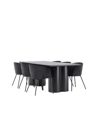 Olivia Dining Table with Berit Dining Chair