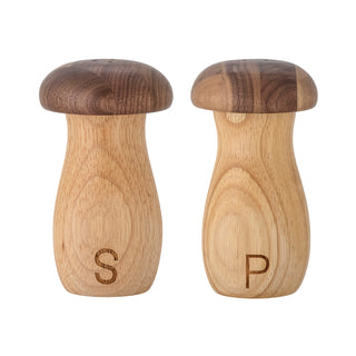 Rahim Salt & Peppar Shaker Set, brunt, gummiträ