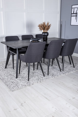 Matgrupp Sleek med stolarna Plaza