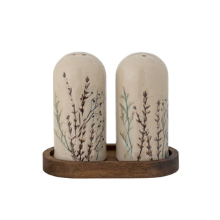 Bea Salt & Peppar Shaker Set, Nature, Stengods