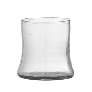 Florentinskt dricksglas, klart, återvunnet glas